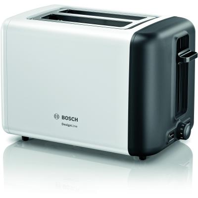 Bosch TAT3P421DE toaster 2 slice(s) 970 W Black, White