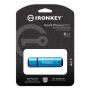 Kingston Technology IronKey VP50 lecteur USB flash 8 Go USB Type-C 3.2 Gen 1 (3.1 Gen 1) Noir, Bleu