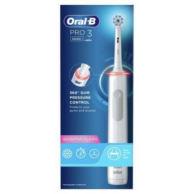 Oral-B Pro Sensitive Clean Pro 3 Adulto Spazzolino rotante-oscillante Bianco