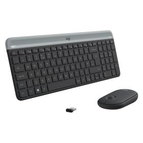 Logitech MK470 Tastatur Maus enthalten RF Wireless QWERTY US International Graphit