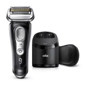 Braun Series 9 9380cc Latest Generation Electric Shaver, Clean&Charge Station, Leather Case, Noir