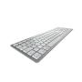 CHERRY KW 9100 SLIM FOR MAC teclado USB + Bluetooth QWERTY Inglés Plata