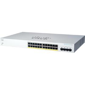 Cisco CBS220-24P-4G Géré L2 Gigabit Ethernet (10 100 1000) Connexion Ethernet, supportant l'alimentation via ce port (PoE) 1U