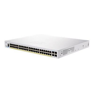 Cisco CBS350-48P-4X-EU network switch Managed L2 L3 Gigabit Ethernet (10 100 1000) Power over Ethernet (PoE) Silver