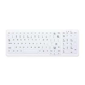 CHERRY AK-C7000 teclado RF inalámbrica + USB QWERTY Inglés de EE. UU. Blanco