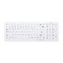CHERRY AK-C7000 teclado RF inalámbrica + USB QWERTY Inglés de EE. UU. Blanco