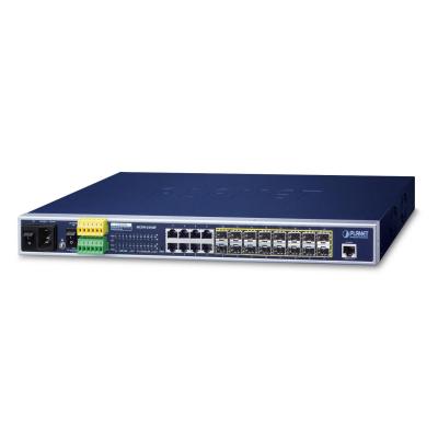 PLANET Managed Metro Ethernet Switch 16-port 100 1000Base-X SFP + 8-port 10 100 1000, Base-T L2 L4, (AC+2 DC, DIDO)