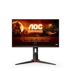 AOC G2 Q24G2A BK computer monitor 60.5 cm (23.8") 2560 x 1440 pixels Black, Red