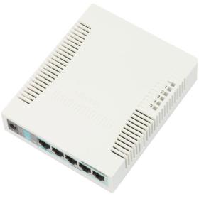 Mikrotik RB260GS Gigabit Ethernet (10 100 1000) Connexion Ethernet, supportant l'alimentation via ce port (PoE) Blanc