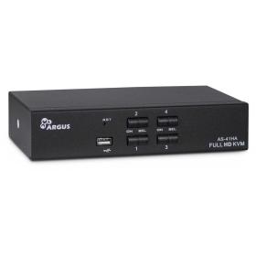 Inter-Tech AS-41HA HDMI Tastatur Video Maus (KVM)-Switch Schwarz