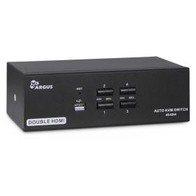 Inter-Tech AS-42HA HDMI switch per keyboard-video-mouse (kvm) Nero