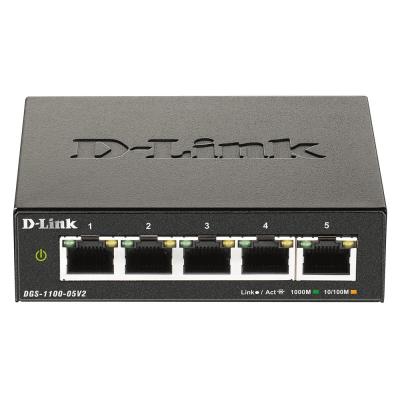 D-Link DGS-1100-05V2 commutateur réseau Géré L2 Gigabit Ethernet (10 100 1000) Noir