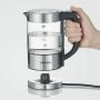 Severin WK 3458 electric kettle 0.5 L 1100 W Black, Transparent