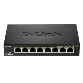 D-Link DGS-108 commutateur réseau Non-géré L2 Gigabit Ethernet (10 100 1000) Noir