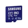 Samsung PRO Plus microSD Memory Card 512GB (2023), USB Card Reader incluso
