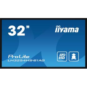 iiyama LH3254HS-B1AG Signage Display Digital signage flat panel 80 cm (31.5") LCD Wi-Fi 500 cd m² Full HD Black Built-in