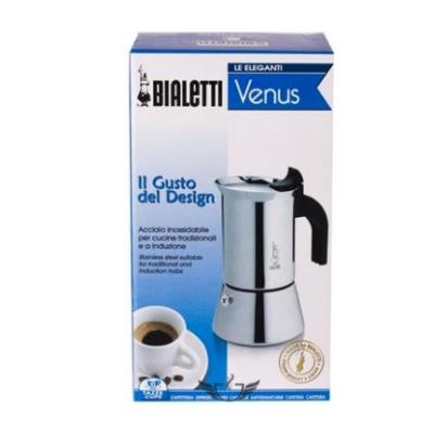 Cafetera Bialetti Venus Blue 2 Cup Acero Inoxidable Italiana