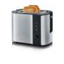 Severin AT 2589 toaster 2 slice(s) 800 W Black, Stainless steel