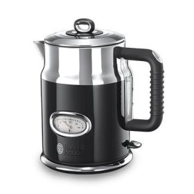 Russell Hobbs Retro Ribbon electric kettle 1.7 L 2400 W Black, Silver