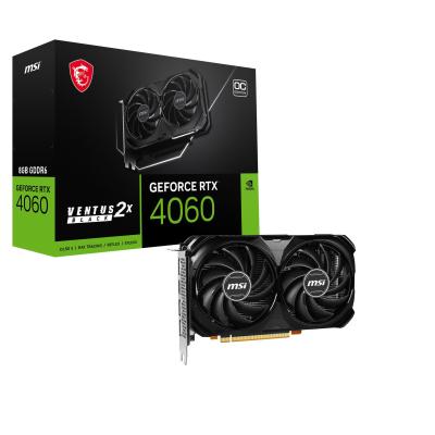 MSI GEFORCE RTX 4060 VENTUS 2X BLACK 8G OC graphics card