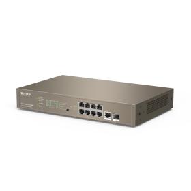 Tenda TEG5310P-8-150W switch di rete Gestito L3 Gigabit Ethernet (10 100 1000) Supporto Power over Ethernet (PoE) 1U Grigio