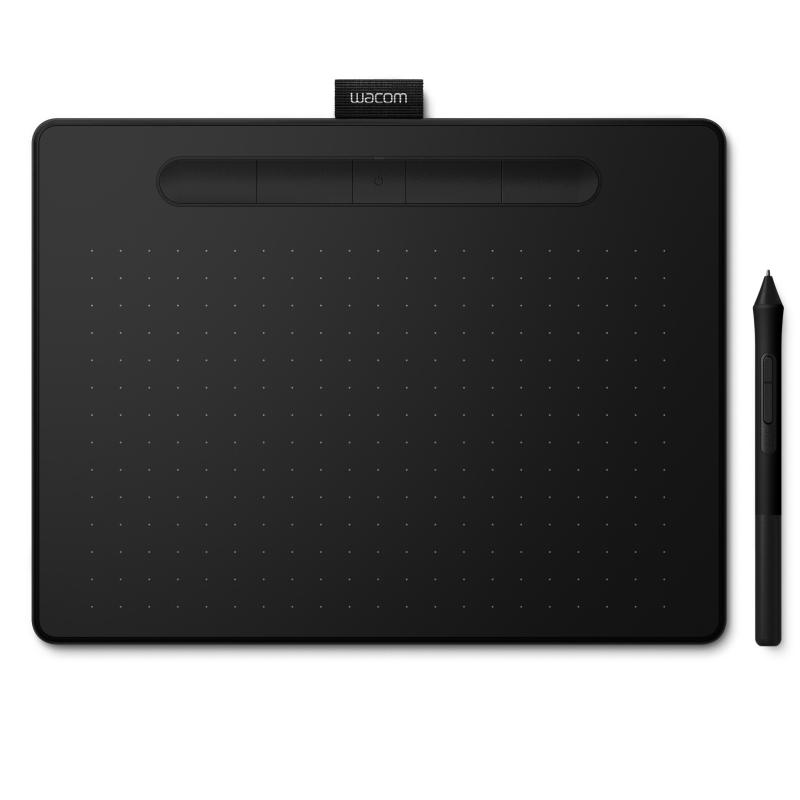▷ Wacom Intuos M Bluetooth graphic tablet Black 2540 lpi 216 x 135 mm  USB/Bluetooth