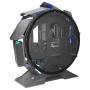 Mars Gaming MCORB Black Micro-ATX XL Gaming PC Case Custom Circular Design Double Tempered Glass