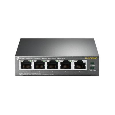 TP-Link TL-SF1005P No administrado Fast Ethernet (10 100) Energía sobre Ethernet (PoE) Negro