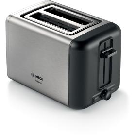 Bosch TAT3P420DE toaster 2 slice(s) 970 W Black, Silver