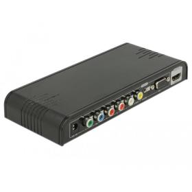 DeLOCK 63963 convertidor de señal de vídeo Conversor de vídeo con escalador 1920 x 1080 Pixeles