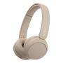 Sony WH-CH520 Kopfhörer Kabellos Kopfband Anrufe Musik USB Typ-C Bluetooth Ladestation Cremefarben