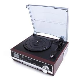 Camry Premium CR 1168 audio turntable Black, Wood
