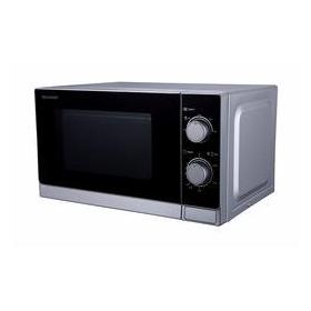 Sharp Home Appliances R-200INW forno a microonde Superficie piana Solo microonde 20 L 800 W Argento