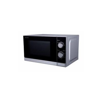 Sharp Home Appliances R-200INW forno a microonde Superficie piana Solo microonde 20 L 800 W Argento