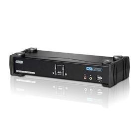ATEN 2-Port USB DVI Dual Link KVM Switch with Audio & USB 2.0 Hub (KVM cables included)