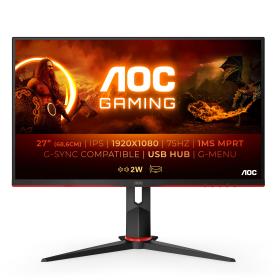 AOC G2 27G2U5 BK computer monitor 68.6 cm (27") 1920 x 1080 pixels Full HD LED Black, Red