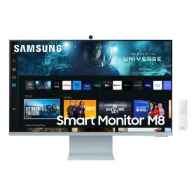 Samsung Smart Monitor M8 S32CM80BUU écran plat de PC 81,3 cm (32") 3840 x 2160 pixels 4K Ultra HD LCD Bleu