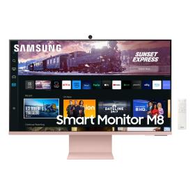 Samsung Smart Monitor M8 S32CM80PUU écran plat de PC 81,3 cm (32") 3840 x 2160 pixels 4K Ultra HD LCD Rose