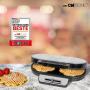 Clatronic 263934 piastra per waffle 2 waffle 1200 W Grigio