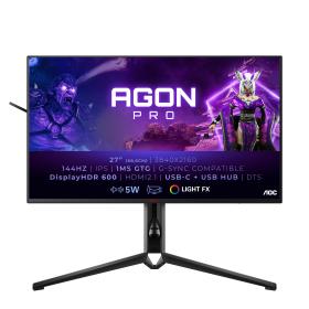 AOC AGON PRO AG274UXP écran plat de PC 68,6 cm (27") 3840 x 2160 pixels 4K Ultra HD LED Noir, Rouge