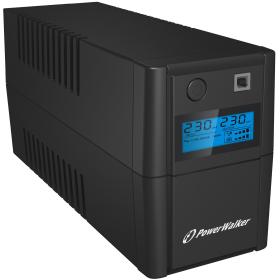 PowerWalker VI 850SE LCD IEC sistema de alimentación ininterrumpida (UPS) Línea interactiva 0,85 kVA 480 W 4 salidas AC