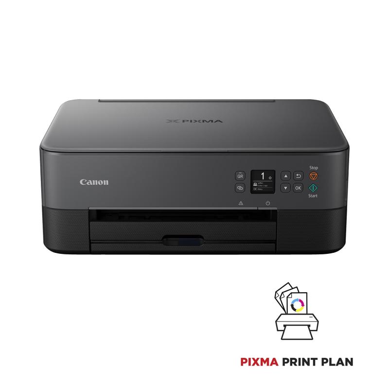 Imprimante photo jet d'encre couleur 3-en1 sans fil Canon PIXMA TS3550i,  noire