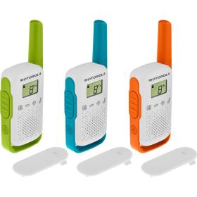 ▷ Motorola T42 two-way radio 16 channels Blue, Green, Orange, White | Trippodo