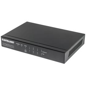 Intellinet 5-Port Gigabit Ethernet PoE+ Switch with SFP Combo Port, 4 x PSE Ports, IEEE 802.3at af Power over Ethernet