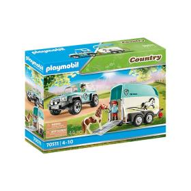Playmobil Country PKW mit Ponyanhänger
