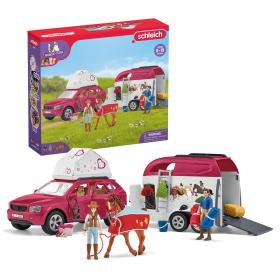 schleich HORSE CLUB Horse Adventures with Car and Trailer