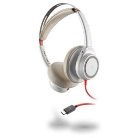 POLY Blackwire 7225 Kopfhörer Kabelgebunden Kopfband Anrufe Musik USB Typ-C Weiß