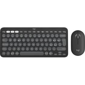 Logitech Pebble 2 Combo Tastatur Maus enthalten RF Wireless + Bluetooth QWERTY Indisch Graphit