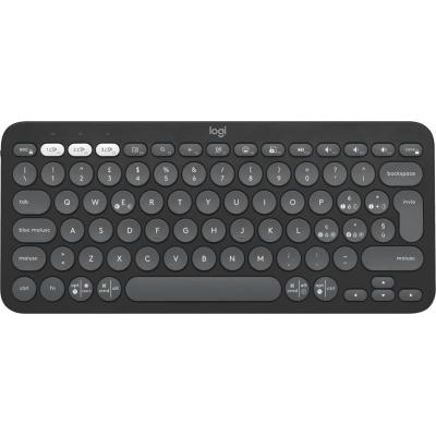 Logitech Pebble Keys 2 K380s teclado RF Wireless + Bluetooth QWERTY Italiano Grafito