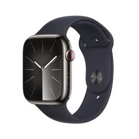 Apple Watch Series 9 45 mm Digitale 396 x 484 Pixel Touch screen 4G Grafite Wi-Fi GPS (satellitare)